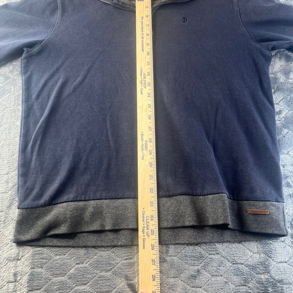 Disney Parks Quarter Zip Pullover Mens M Navy Blue Disneyland 60th Anniversary - Picture 7 of 9